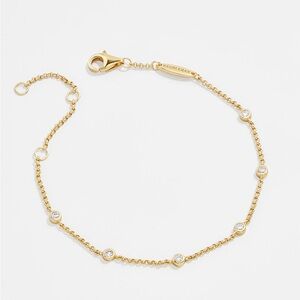 Baublebar Yasmine 18K Gold Birthstone Bracelet NEW